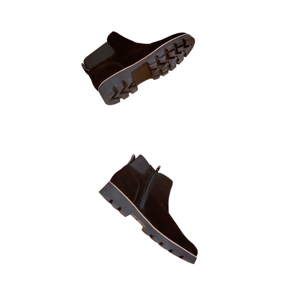 Vionic Dark Brown Suede Chelsea Ankle Boots